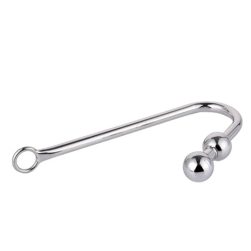 Stainless Pleasurable Steel Hook 4417 Anal Balls Two 0610